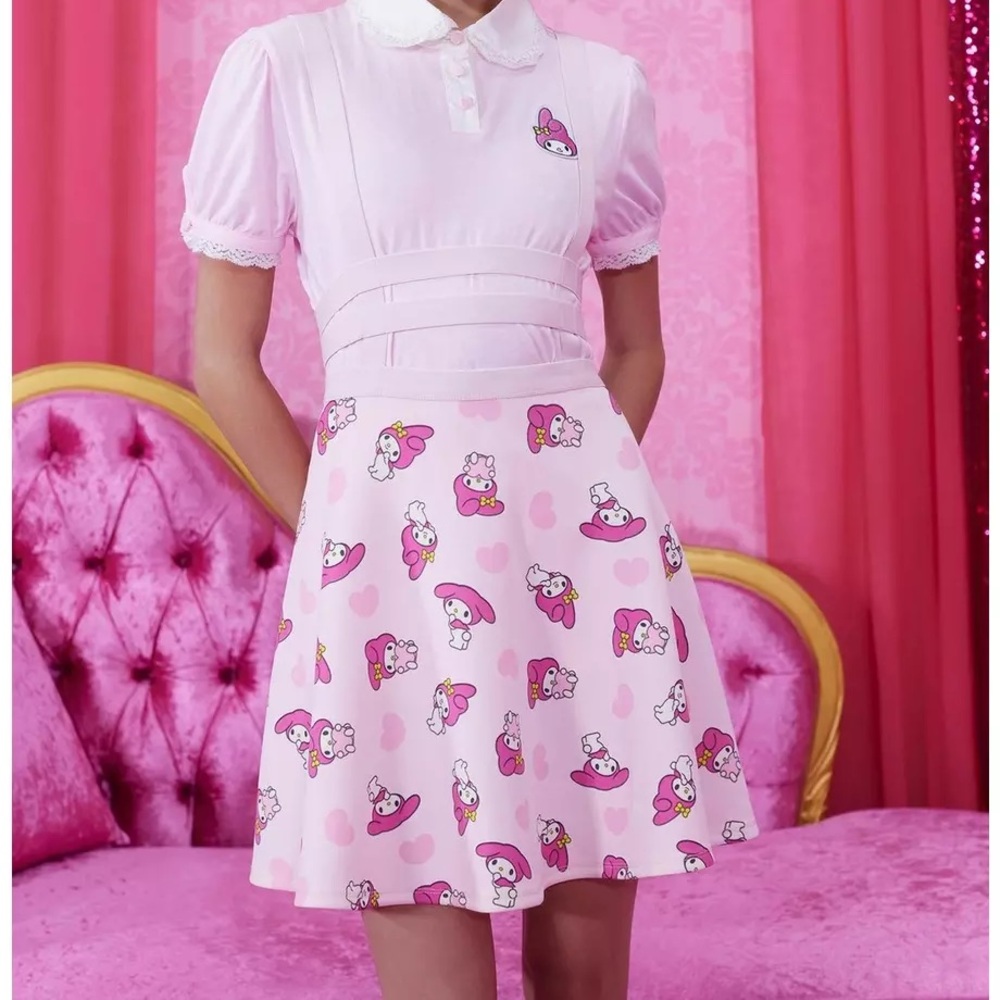 My Melody Strappy Suspender Skirt